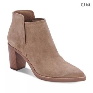 NEW Dolce Vita Spade Ankle Bootie - Suede Mushroom - Women’s 8.5
